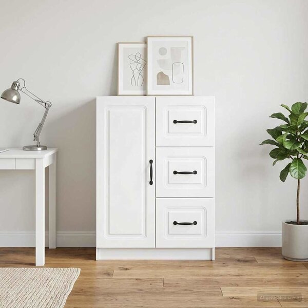 VidaXL Széf Fehér 66 x 34,5 x 87 cm Szerelt Fa