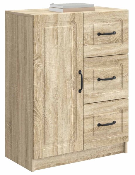 VidaXL Széf fiókkal Sonoma Tölgy 66 x 34,5 x 87 cm Szerelt Fa