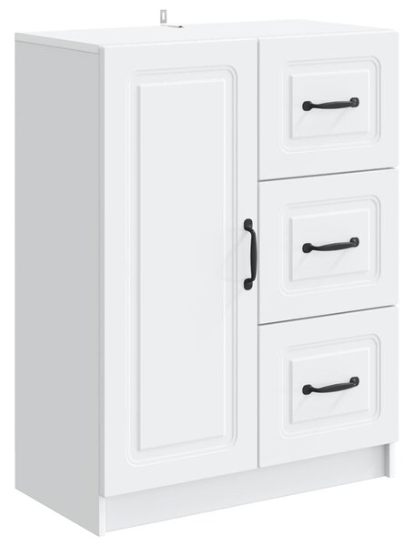 VidaXL Széf Fehér 66 x 34,5 x 87 cm Szerelt Fa