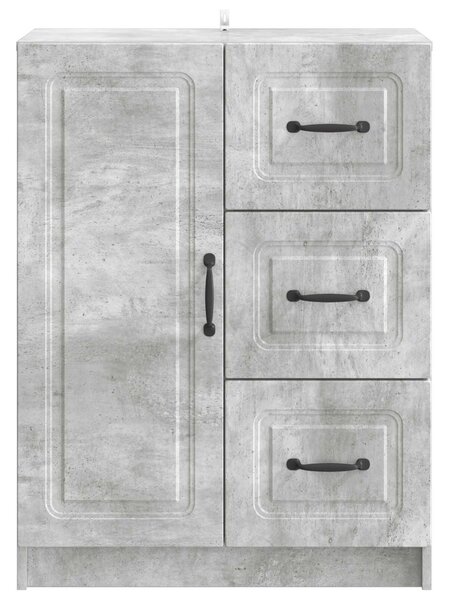 VidaXL Széf fiókkal Betonszürke 66 x 34,5 x 87 cm Szerelt Fa