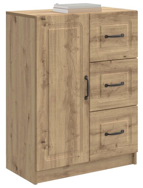 VidaXL Széf Kézműves Tölgy 66 x 34,5 x 87 cm Szerelt Fa