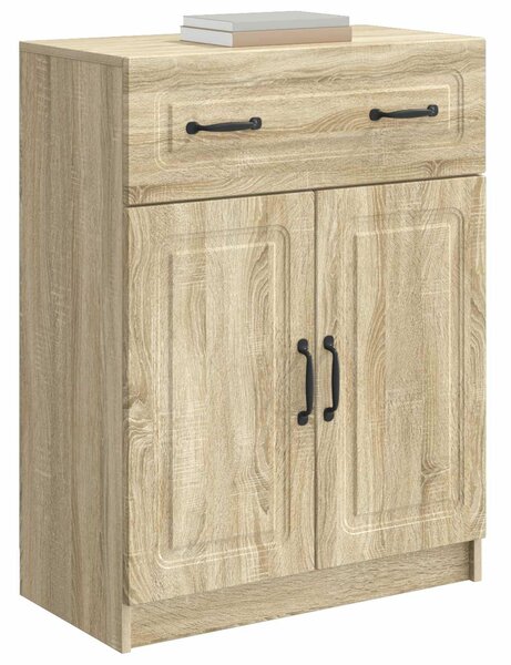 VidaXL Széf fiókkal Sonoma Tölgy 66 x 34,5 x 87 cm Szerelt Fa
