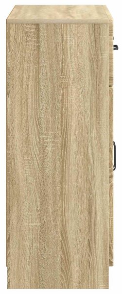 VidaXL Széf fiókkal Sonoma Tölgy 66 x 34,5 x 87 cm Szerelt Fa