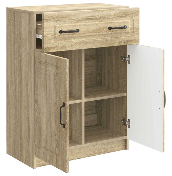 VidaXL Széf fiókkal Sonoma Tölgy 66 x 34,5 x 87 cm Szerelt Fa