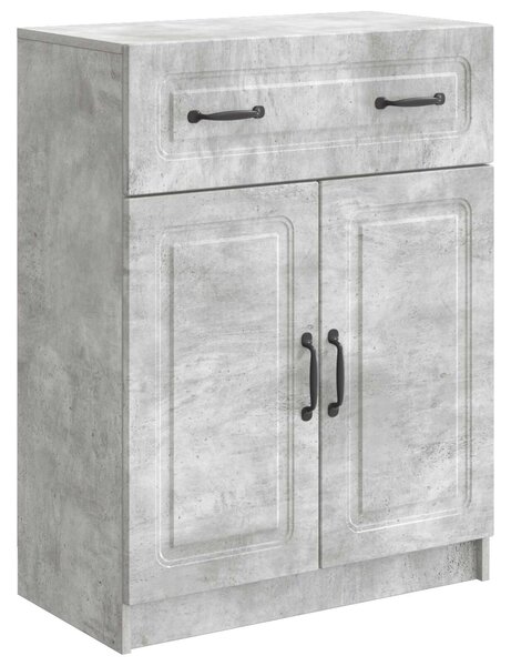 VidaXL Széf fiókkal Betonszürke 66 x 34,5 x 87 cm Szerelt Fa