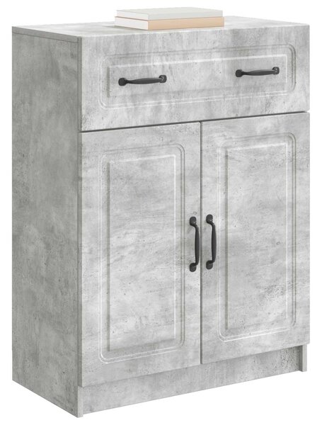 VidaXL Széf fiókkal Betonszürke 66 x 34,5 x 87 cm Szerelt Fa