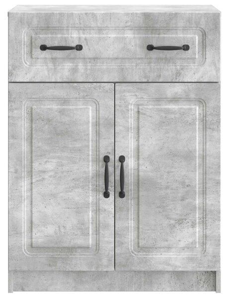 VidaXL Széf fiókkal Betonszürke 66 x 34,5 x 87 cm Szerelt Fa