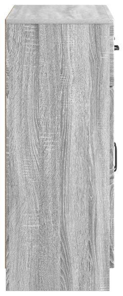 VidaXL Széf fiókkal Szürke Sonoma 66 x 34,5 x 87 cm Szerelt Fa
