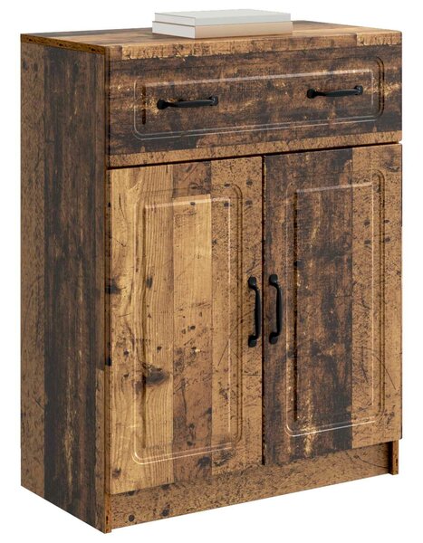VidaXL Széf fiókkal Antik Fa 66 x 34,5 x 87 cm Szerelt Fa