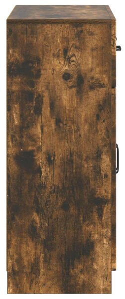 VidaXL Széf fiókkal Füstös Tölgy 66 x 34,5 x 87 cm Szerelt Fa