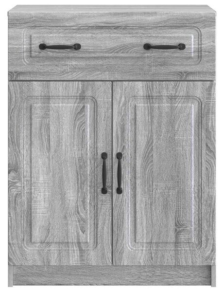 VidaXL Széf fiókkal Szürke Sonoma 66 x 34,5 x 87 cm Szerelt Fa