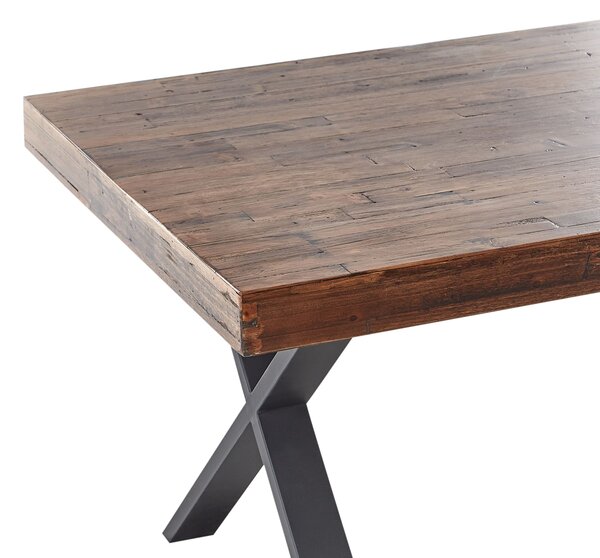 Étkezőasztal CLIFTON Sötétbarna 160 cm 90 cm Fenyő
