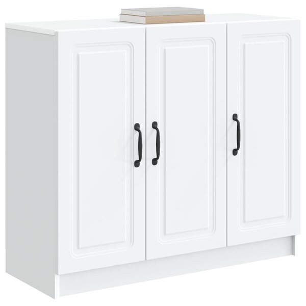 VidaXL Széf Fehér 89 x 34,5 x 77 cm Szerelt Fa