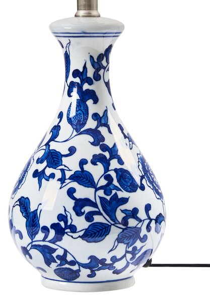 Asztali lámpa CARMEN Porcelán Fehér/kék