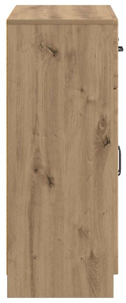 VidaXL Széf Kézműves Tölgy 66 x 34,5 x 87 cm Szerelt Fa