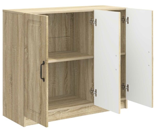 VidaXL Széf Sonoma Tölgy 89 x 34,5 x 77 cm Szerelt Fa
