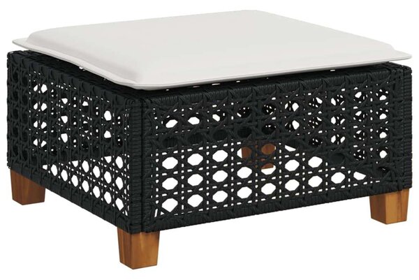VidaXL Polyrattan Kerti Ülőgarnitúra - 8 részes - Fekete
