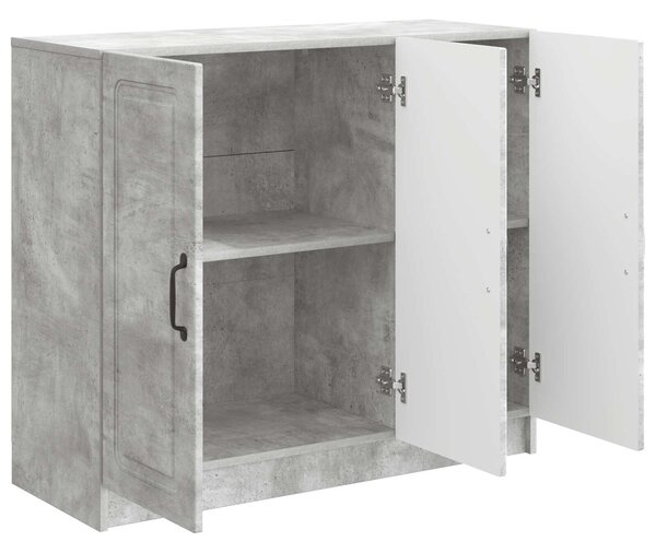 VidaXL Széf Betonszürke 89 x 34,5 x 77 cm Szerelt Fa