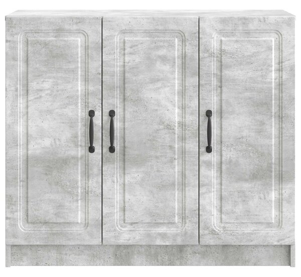 VidaXL Széf Betonszürke 89 x 34,5 x 77 cm Szerelt Fa