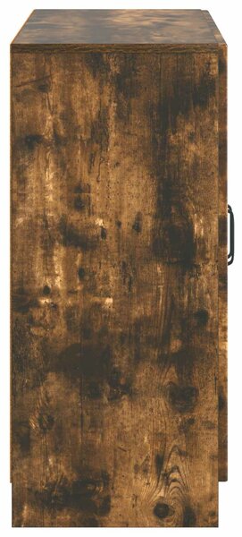 VidaXL Széf Füstös Tölgy 89 x 34,5 x 77 cm Szerelt Fa