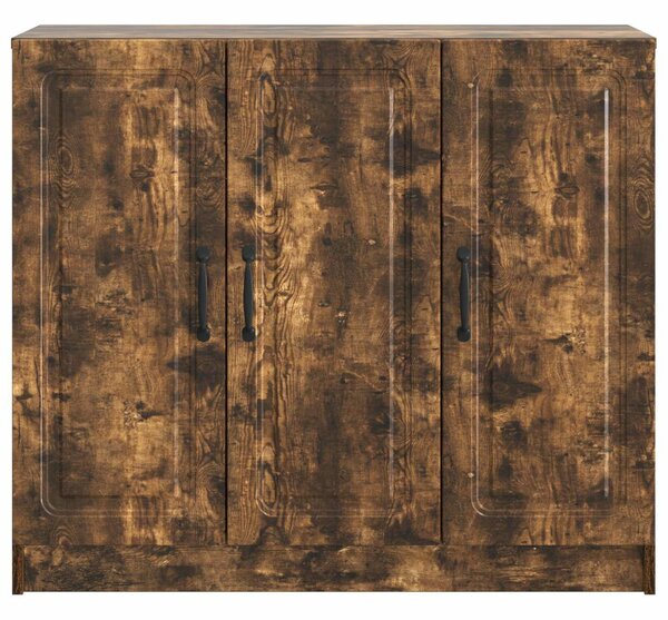 VidaXL Széf Füstös Tölgy 89 x 34,5 x 77 cm Szerelt Fa