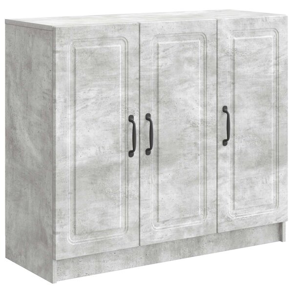 VidaXL Széf Betonszürke 89 x 34,5 x 77 cm Szerelt Fa