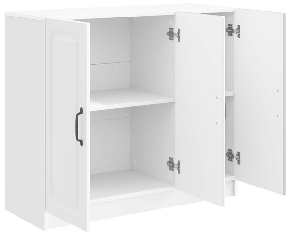VidaXL Széf Magasfényű Fehér 89 x 34,5 x 77 cm Szerelt Fa