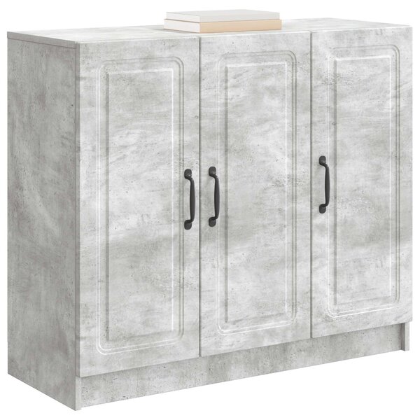 VidaXL Széf Betonszürke 89 x 34,5 x 77 cm Szerelt Fa