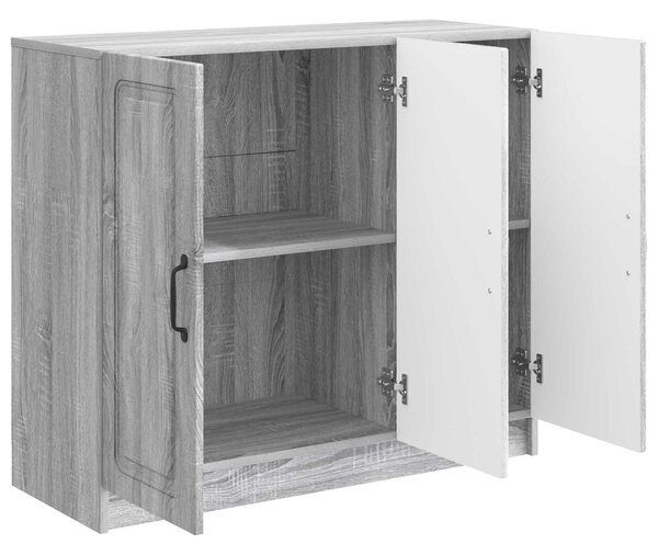 VidaXL Széf Szürke Sonoma 89 x 34,5 x 77 cm Szerelt Fa