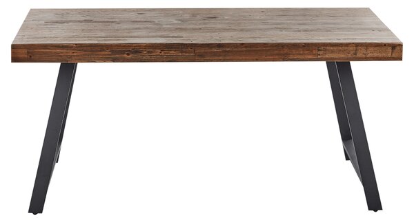Étkezőasztal WARTON Sötétbarna 160 cm 90 cm Fenyő
