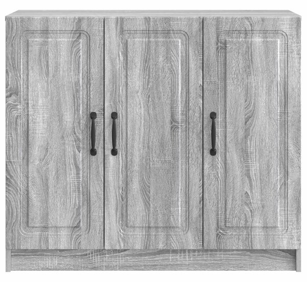 VidaXL Széf Szürke Sonoma 89 x 34,5 x 77 cm Szerelt Fa
