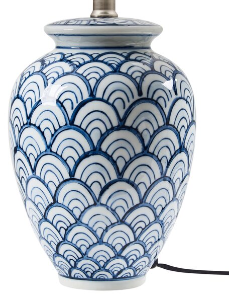 Asztali lámpa JAUCA Porcelán Fehér/kék