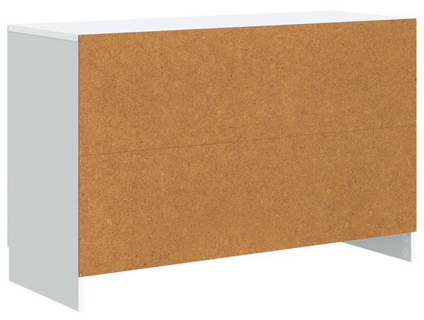 VidaXL Széf Fehér 89 x 34,5 x 57 cm Szerelt Fa