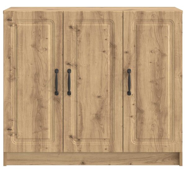 VidaXL Széf Kézműves Tölgy 89 x 34,5 x 77 cm Szerelt Fa