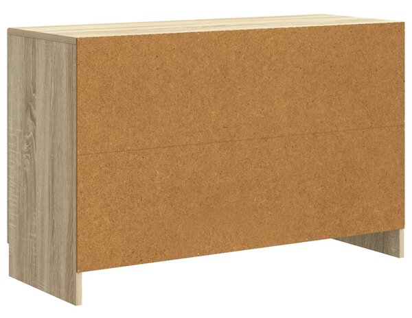 VidaXL Széf Sonoma Tölgy 89 x 34,5 x 57 cm Szerelt Fa