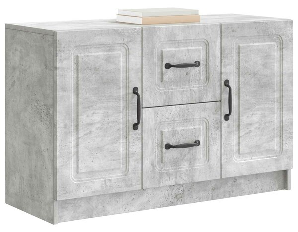 VidaXL Széf Betonszürke 89 x 34,5 x 57 cm Szerelt Fa