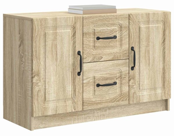 VidaXL Széf Sonoma Tölgy 89 x 34,5 x 57 cm Szerelt Fa