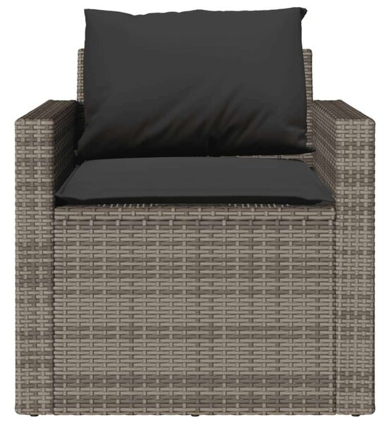VidaXL Polyrattan Kerti Ülőgarnitúra - 4 részes - Szürke