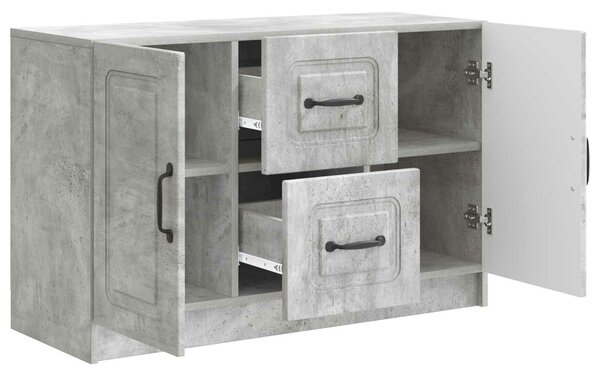 VidaXL Széf Betonszürke 89 x 34,5 x 57 cm Szerelt Fa