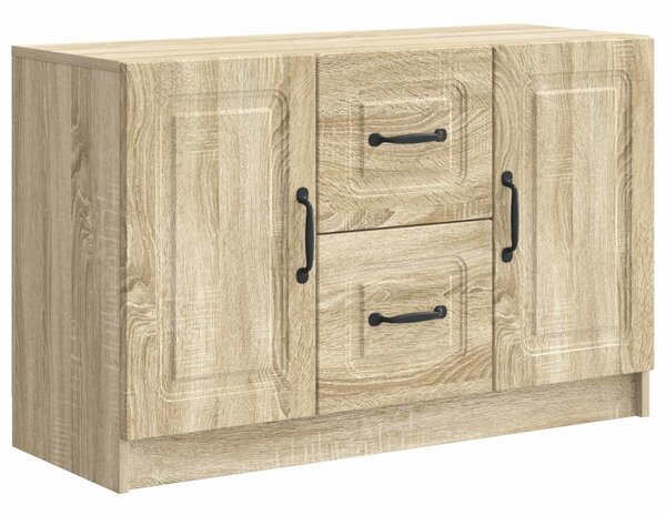 VidaXL Széf Sonoma Tölgy 89 x 34,5 x 57 cm Szerelt Fa