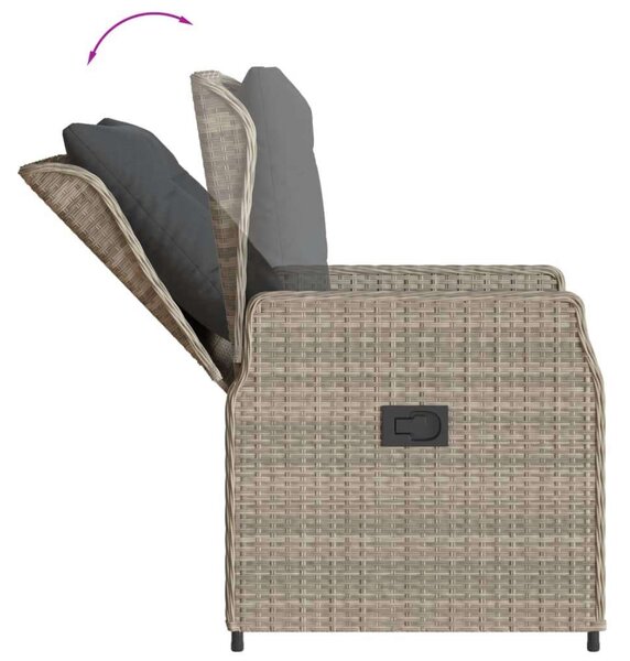 Vidaxl Polyrattan Kerti Étkezőgarnitúra - 9 részes