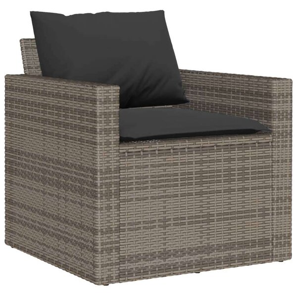 VidaXL Polyrattan Kerti Ülőgarnitúra - 4 részes - Szürke