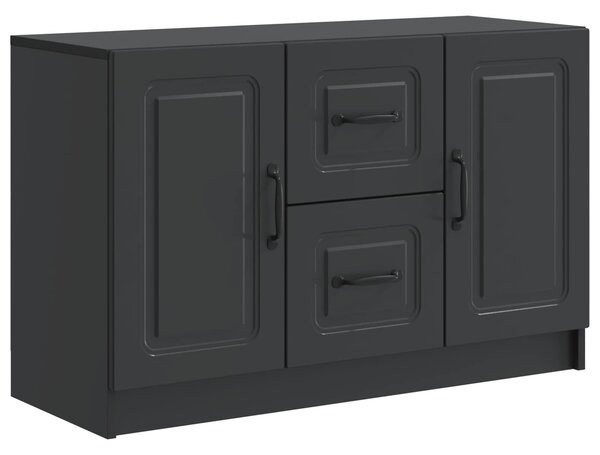 VidaXL Széf Fekete 89 x 34,5 x 57 cm Szerelt Fa