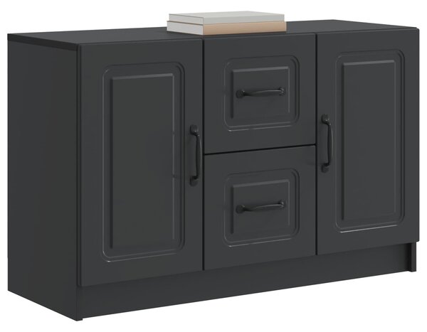 VidaXL Széf Fekete 89 x 34,5 x 57 cm Szerelt Fa
