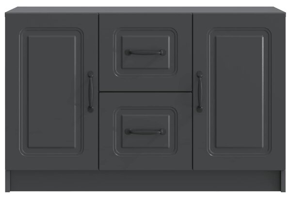 VidaXL Széf Fekete 89 x 34,5 x 57 cm Szerelt Fa