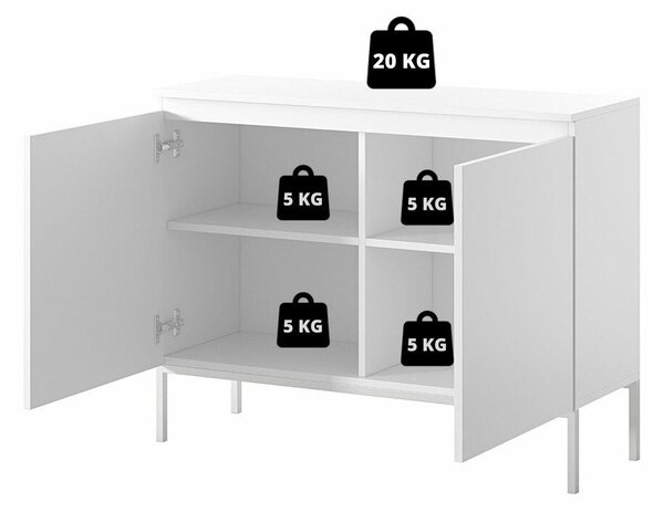 Szekrény Bennasi B2 (bézs + fekete)