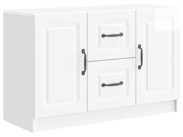 VidaXL Széf Magasfényű Fehér 89 x 34,5 x 57 cm Szerelt Fa