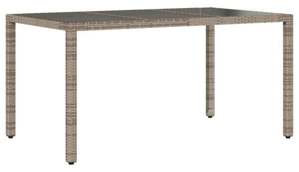 VidaXL Polyrattan Kerti Étkezőgarnitúra - 7 részes - Szürke