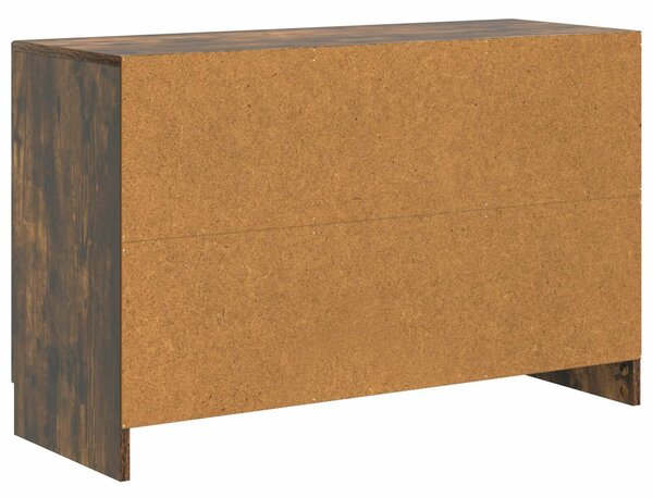 VidaXL Széf Füstös Tölgy 89 x 34,5 x 57 cm Szerelt Fa