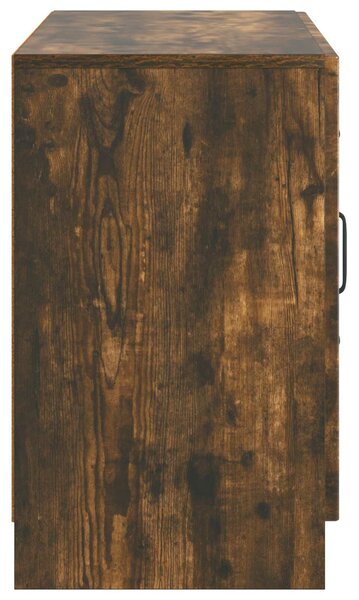VidaXL Széf Füstös Tölgy 89 x 34,5 x 57 cm Szerelt Fa